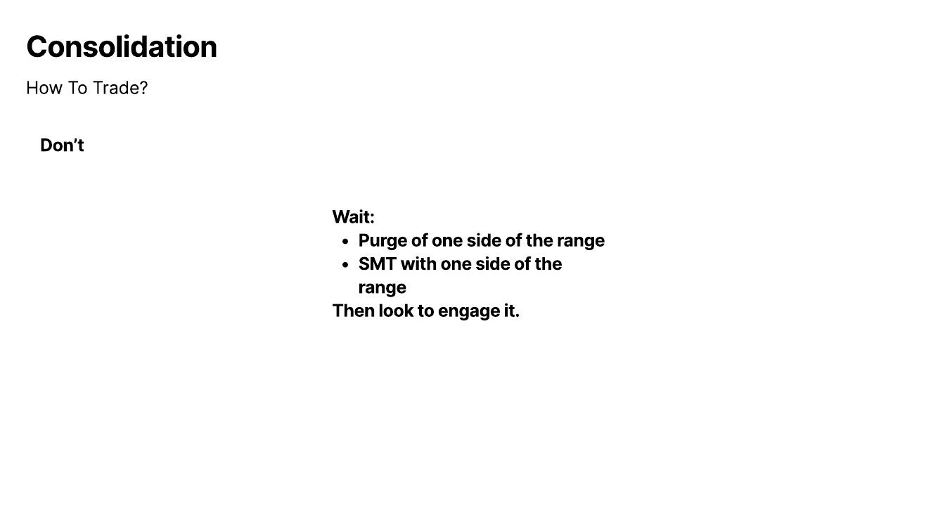 Slide 6: Consolidation: How To Trade
